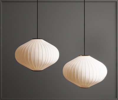 侘寂风吊灯3D模型下载